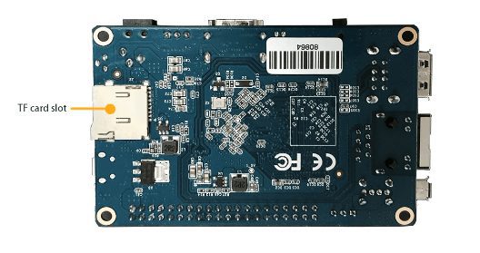 orange PI PC bottom view
