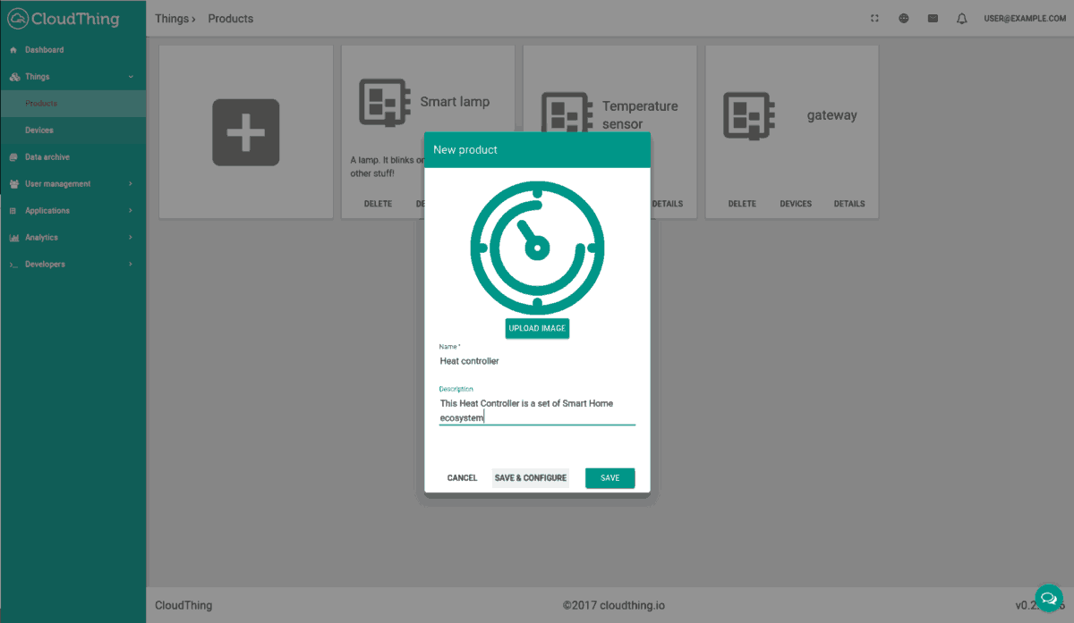 CloudThing-new product addition iot product development 