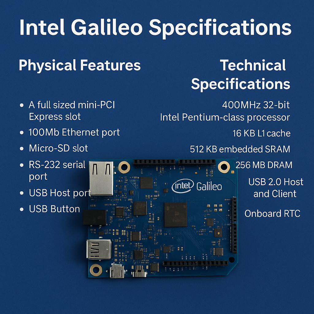 intel Galileo specifications