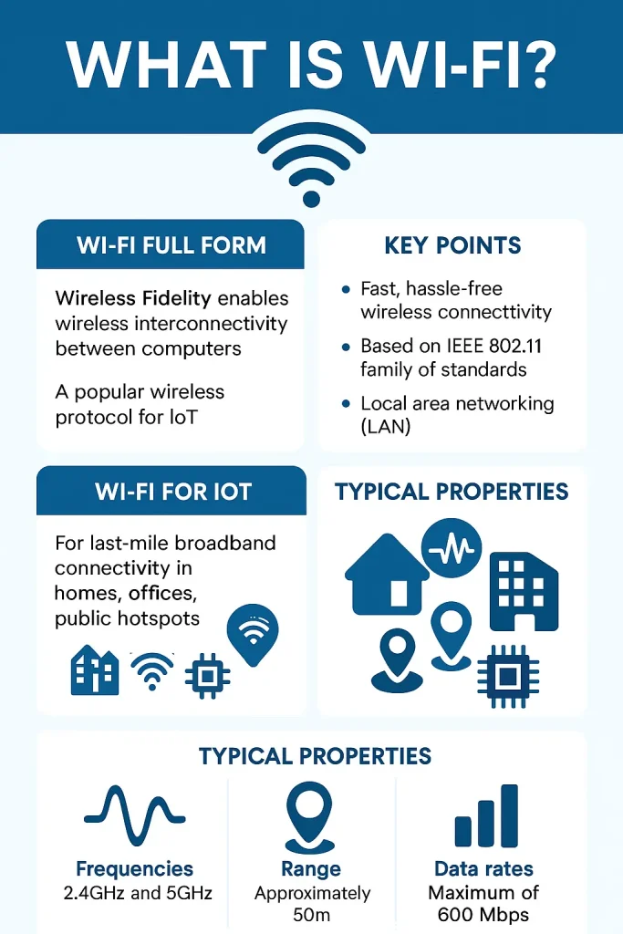 wifi for iot wifi full form