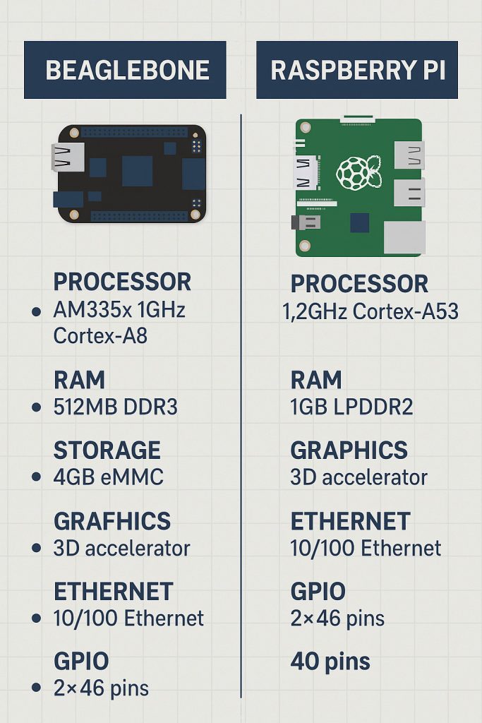 BeagleBone vs Raspberry Pi SBC for IoT
