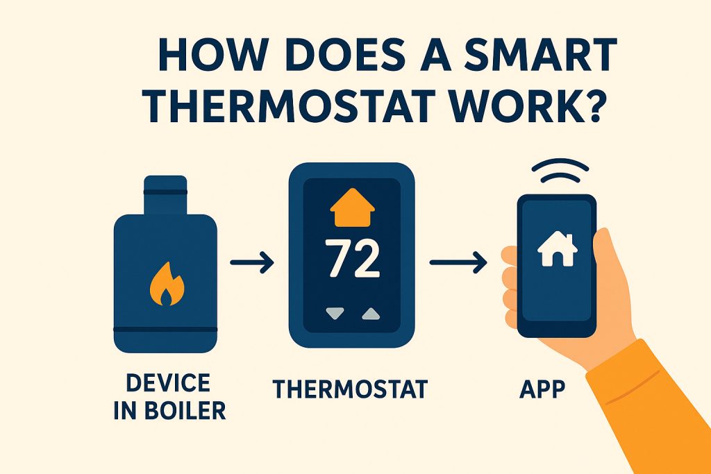 how does a smart thermostat work