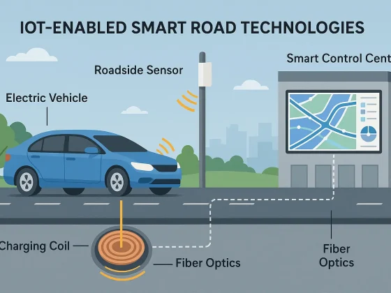 Smart Roads IoT enable road technology smart highway