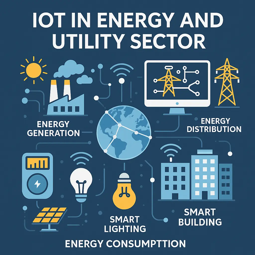 iot in energy and utility sector energy generation distribution transmission consumption smart grid