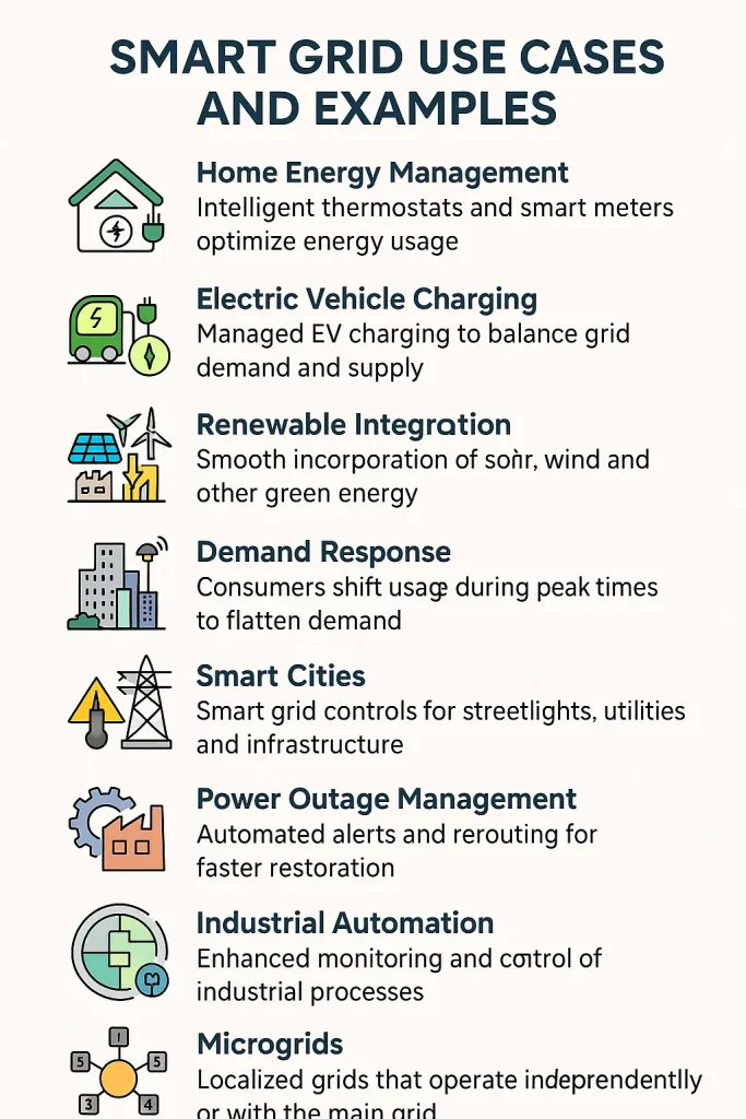 smart grid examples and use cases