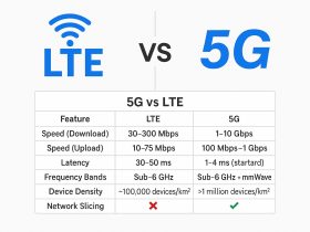 5G vs LTE difference between 5G and LTE