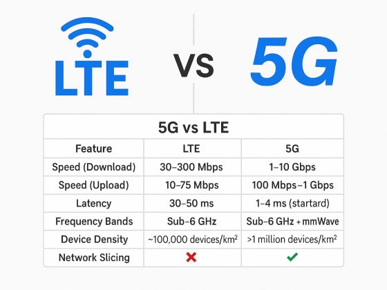 5G vs LTE difference between 5G and LTE