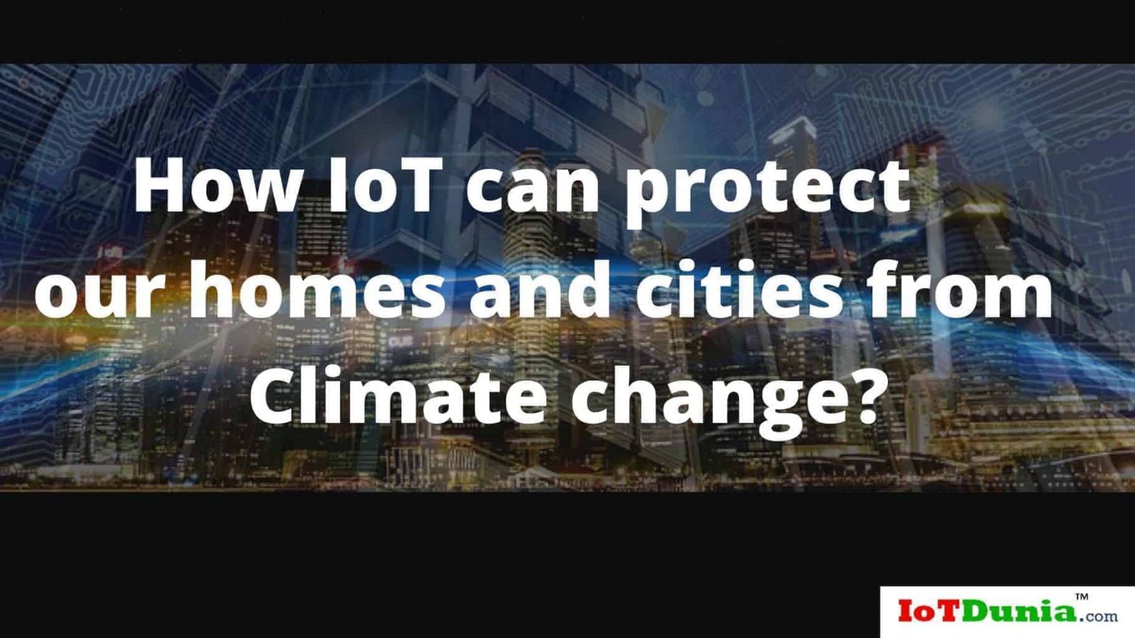 climate change and IoT