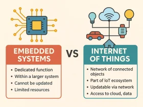 Difference Between IoT and Embedded Systems iot vs Embedded systems