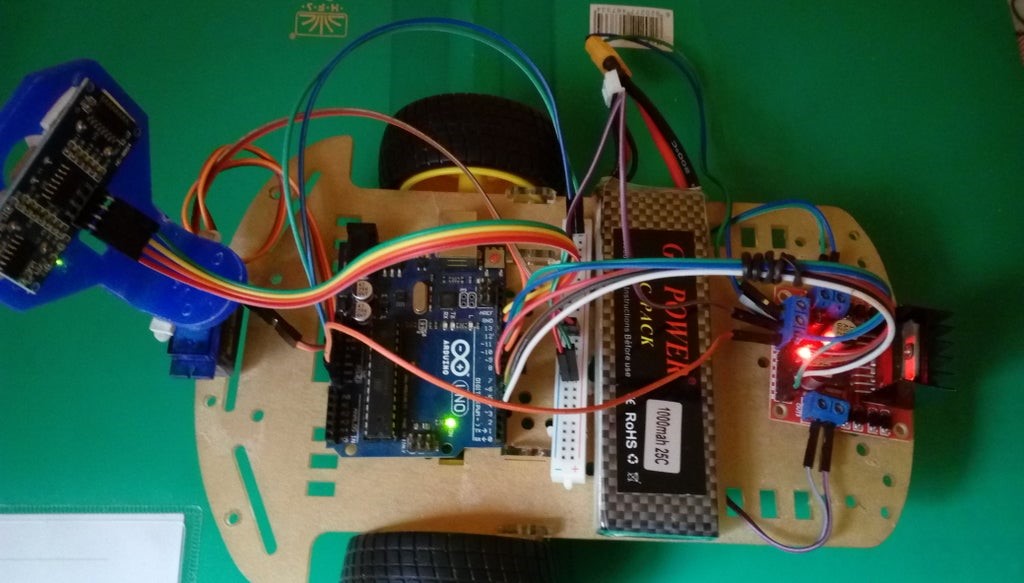 block diagram for obstacle avoiding robot