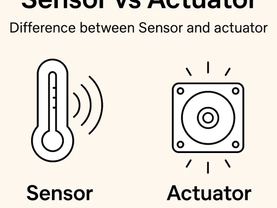 Difference between sensor and actuator Sensor vs Actuator