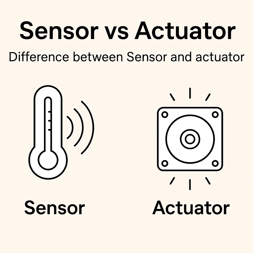Difference between sensor and actuator Sensor vs Actuator